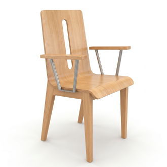 Fauteuil Wood 4 pieds